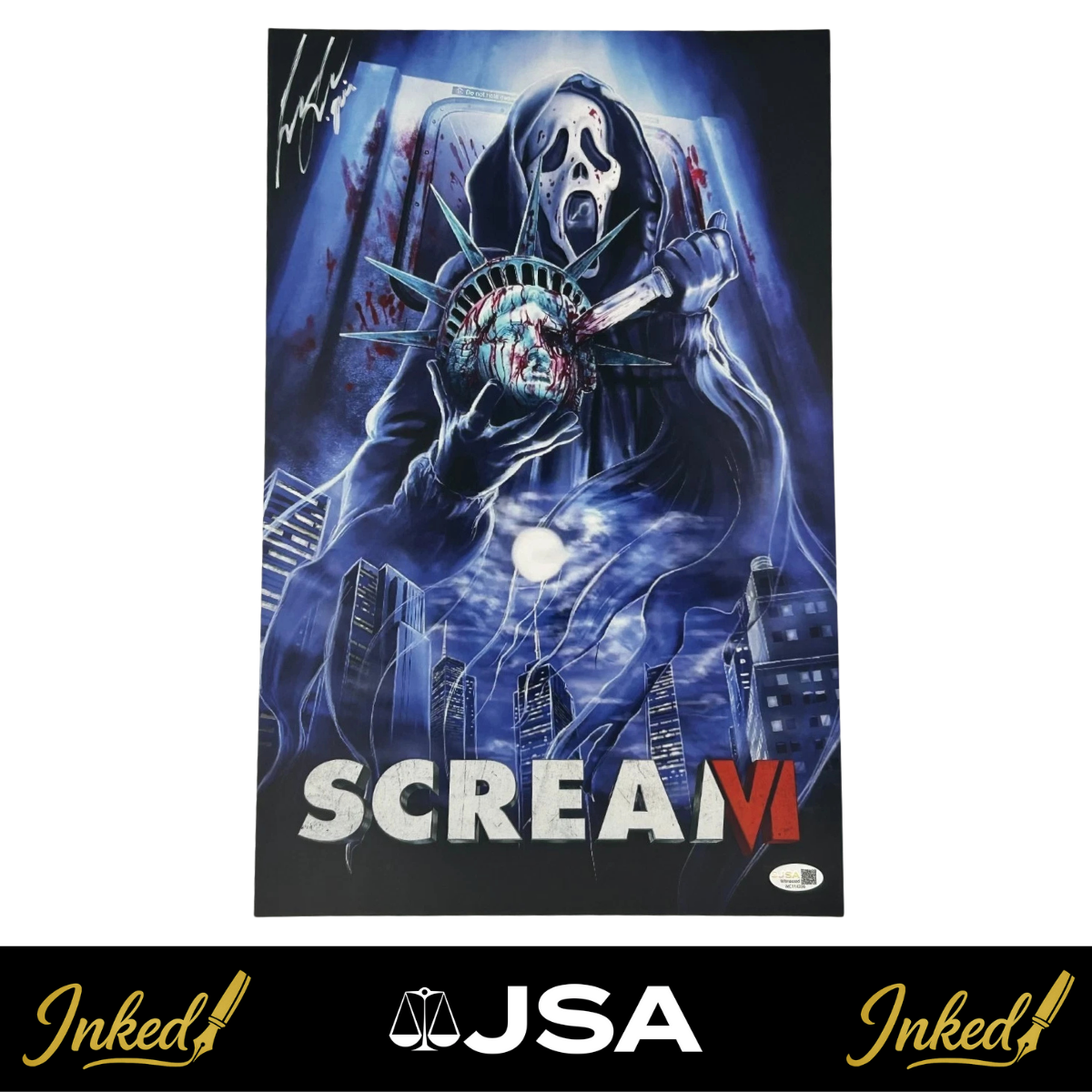 Liana Liberato Signed 11x17 "Scream VI" Poster (JSA Witnessed)