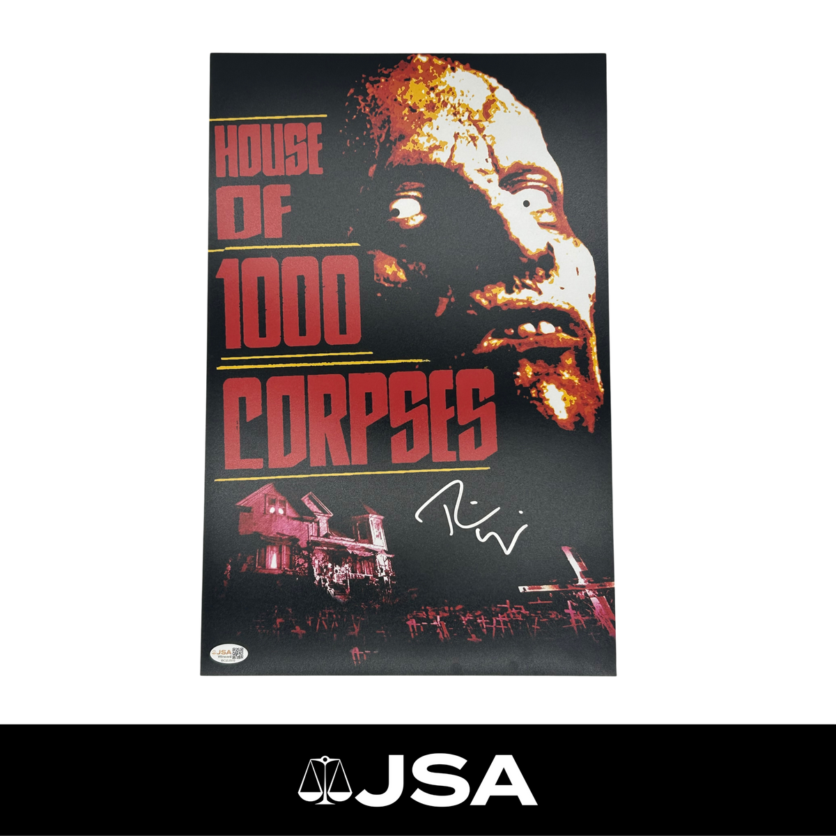 Rainn Wilson Signed House of 1000 Corpses Poster