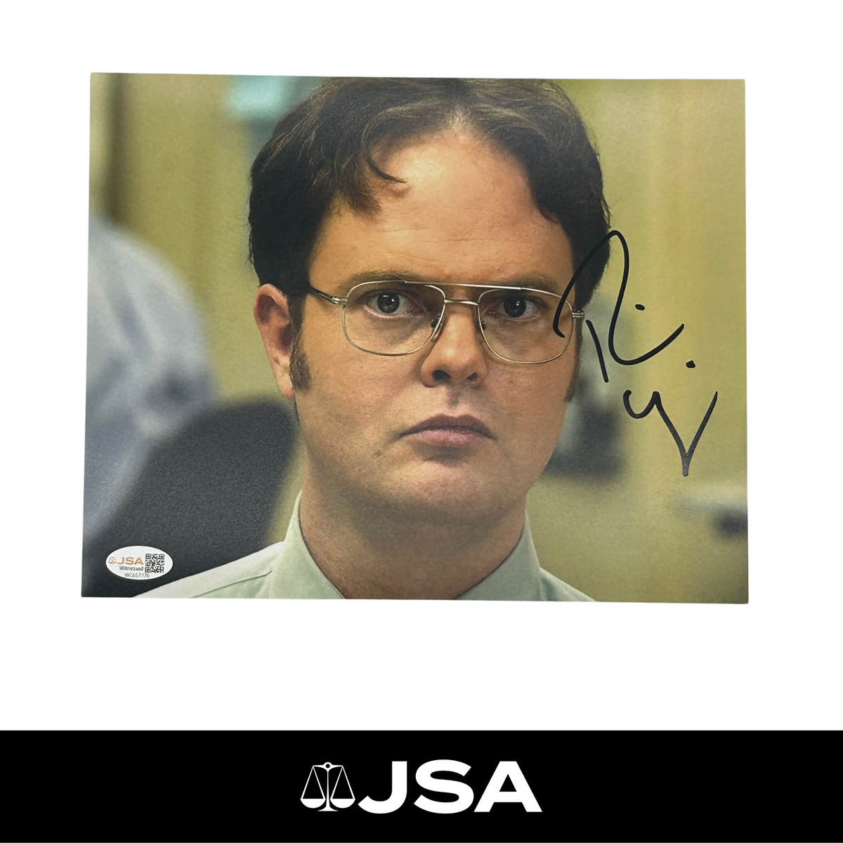 Rainn Wilson Signed The Office Photo
