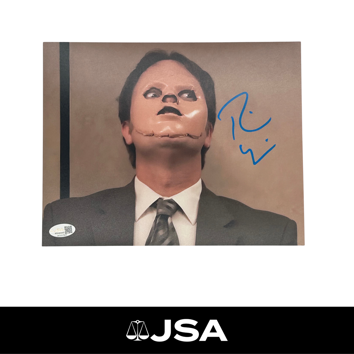 Rainn Wilson Signed The Office Photo