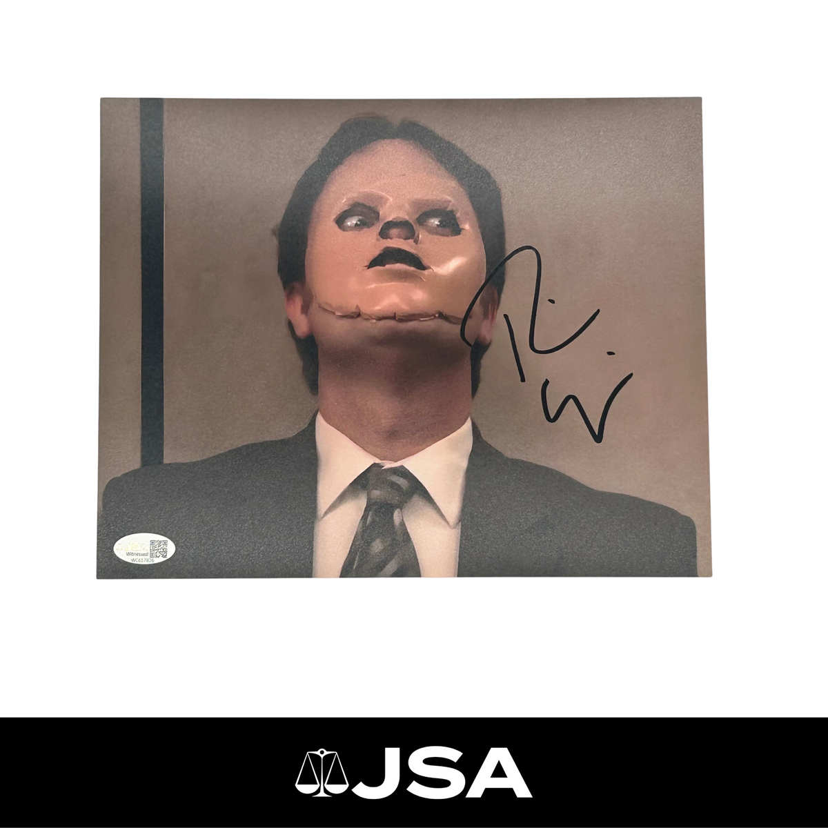 Rainn Wilson Signed The Office Photo