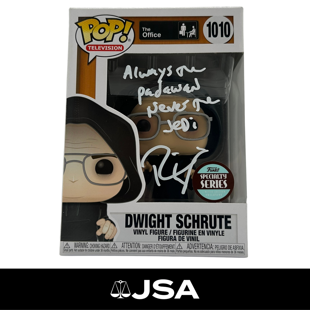 Rainn Wilson Signed and Quoted The Office Funko