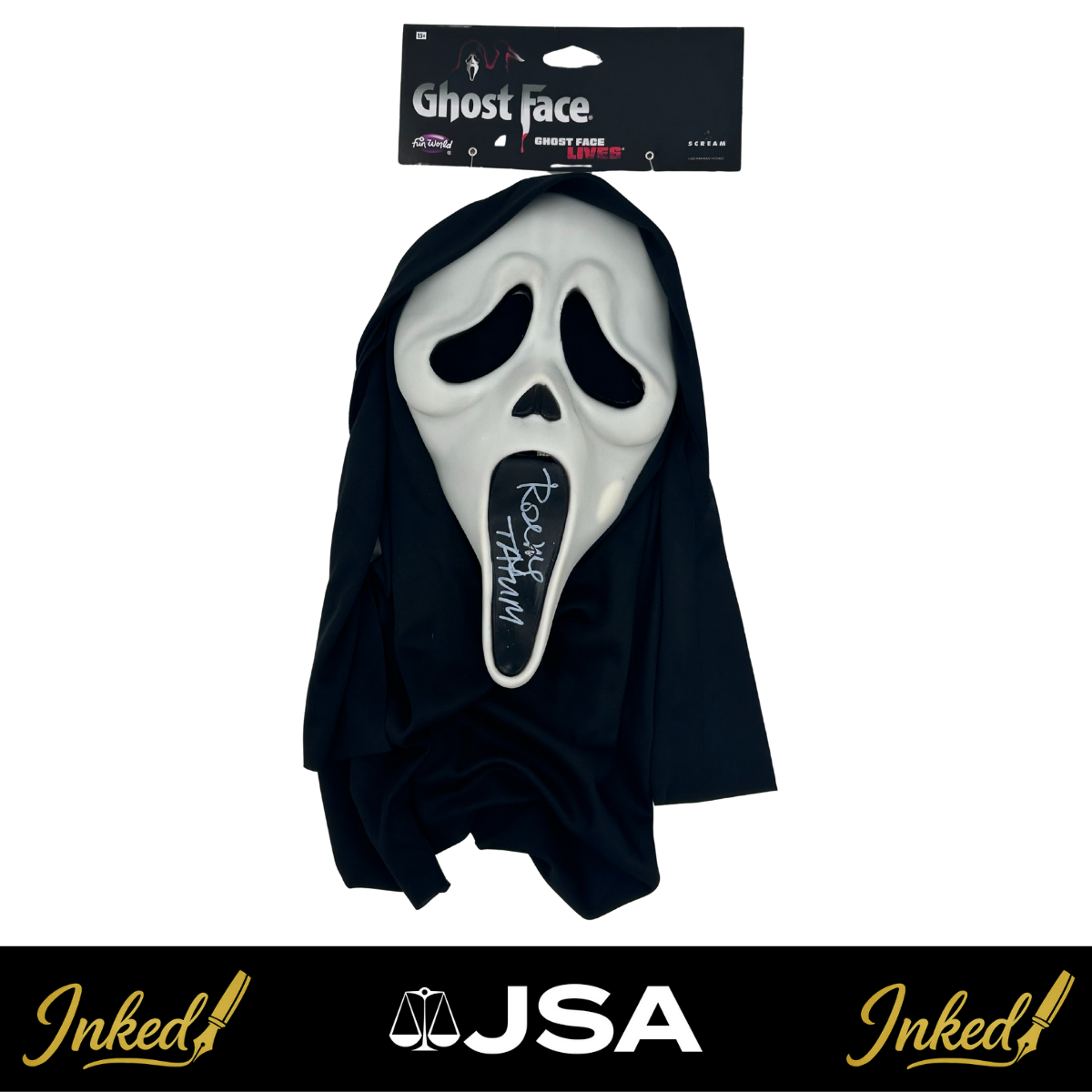 Rose McGowan Signed Ghostface Mask