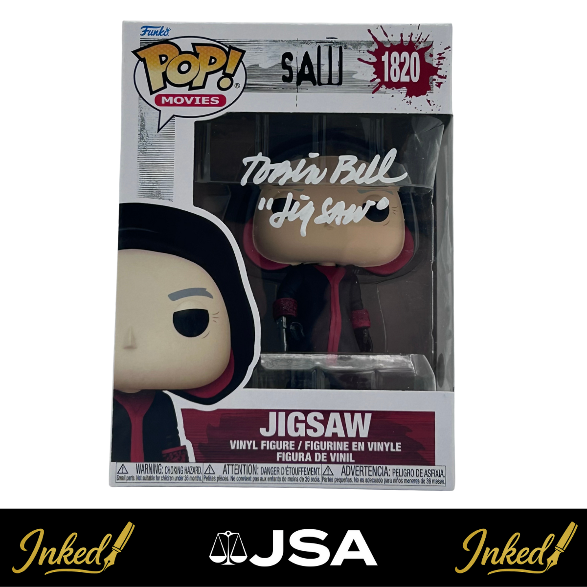 Tobin Bell Signed Funko JSA COA