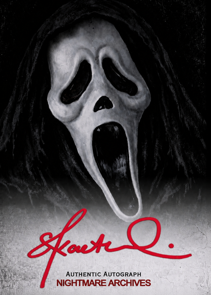 Ghostface card with digital autograph