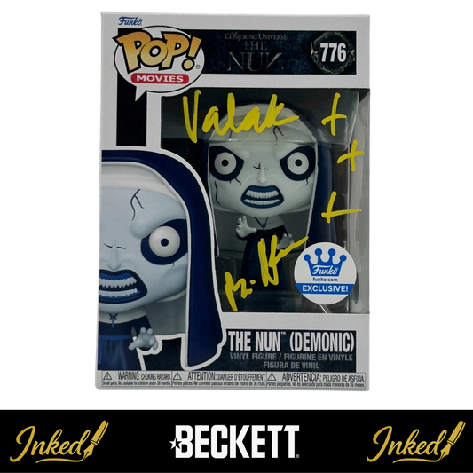 Bonnie Aarons Signed And Inscribed "Valak" The Nun Conjuring 2 #776 Funko POP! Exclusive (Beckett Witnessed)