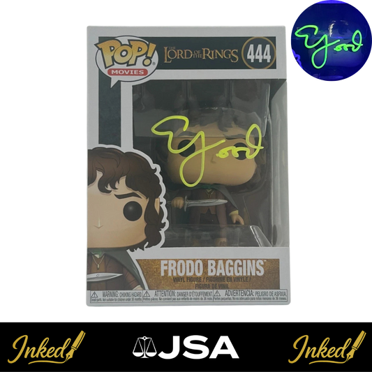 Elijah Wood Signed Frodo Lord of the Rings #444 Funko POP! (JSA Witnessed)