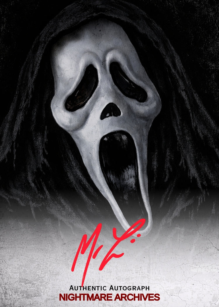 Custom Ghostface Trading Card with Matthew Lillard digital autograph