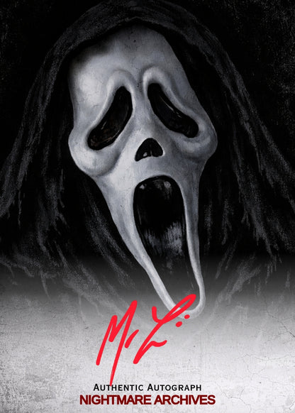Custom Ghostface Trading Card with Matthew Lillard digital autograph