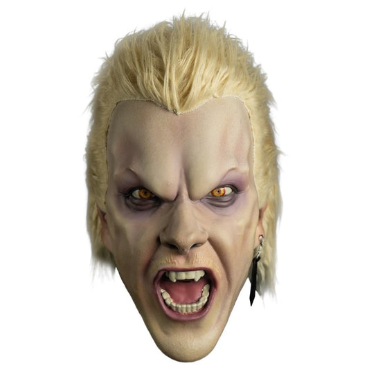 Mask with blonde hair and a fierce expression on a white background - Lost Boys David Mask