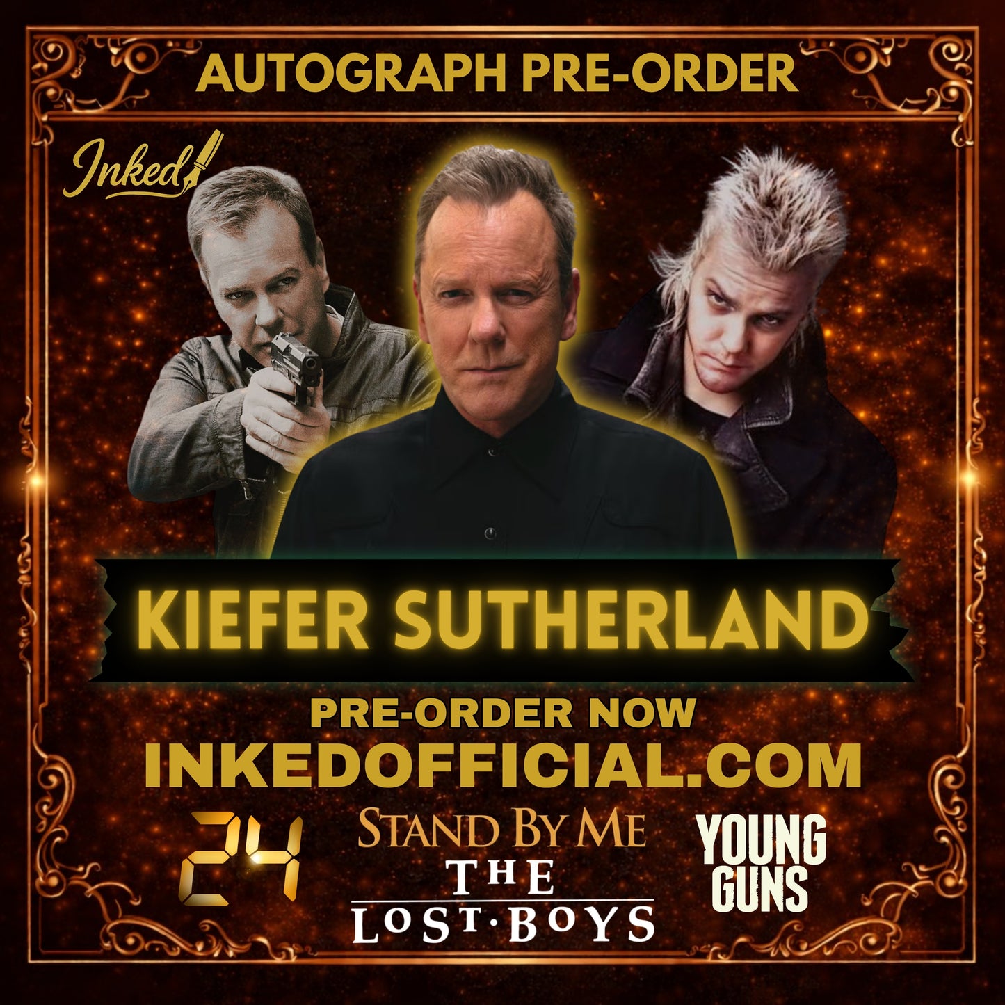 Kiefer Sutherland Autograph Pre-Order Promotional Image