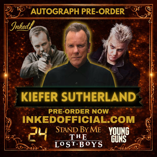 Kiefer Sutherland Autograph Pre-Order Promotional Image