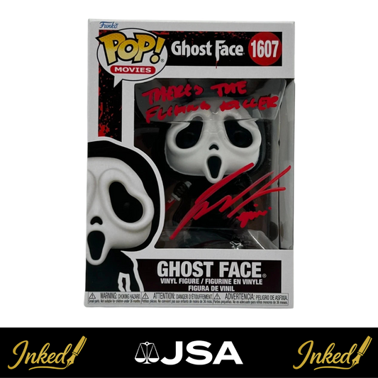 Liana Liberato Signed And Quoted "There's The Fucking Killer" Ghost Face Scream #1607 Funko POP! (JSA Witnessed)