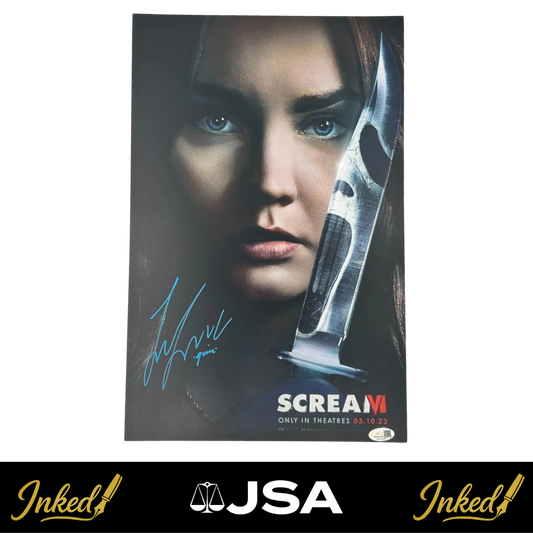 Liana Liberato Signed 11x17 "Scream VI" Poster (JSA Witnessed)