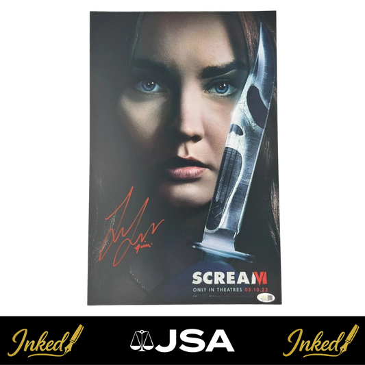 Liana Liberato Signed 11x17 "Scream VI" Poster (JSA Witnessed)