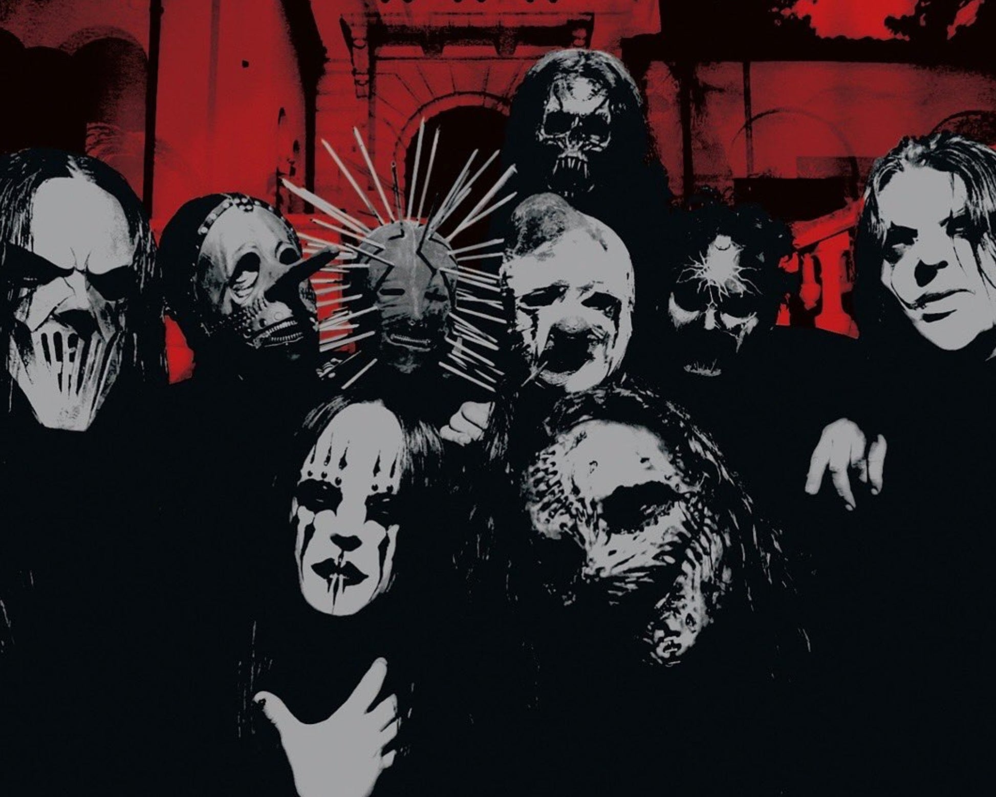 Slipknot members in masks