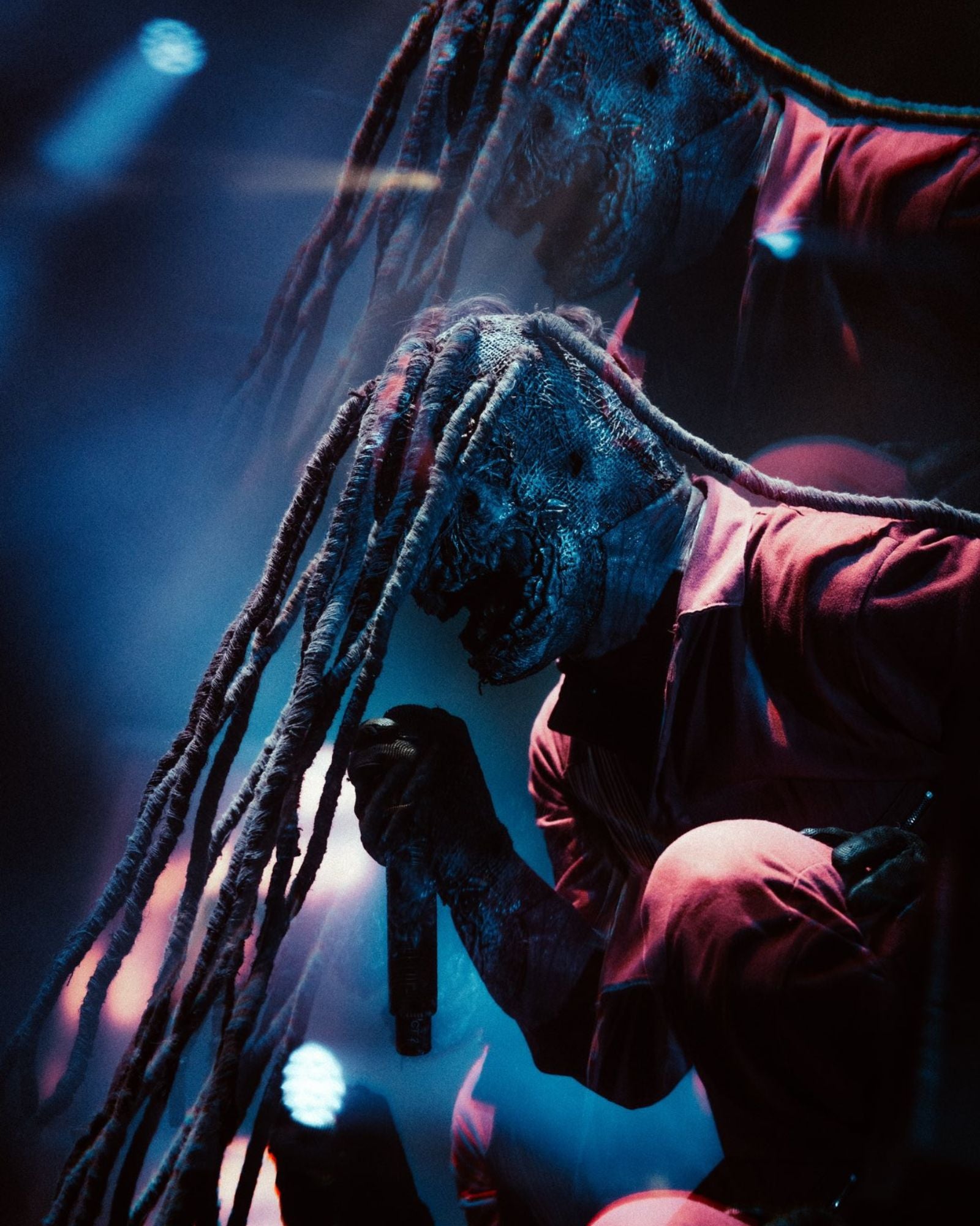 Corey Taylor in Slipknot mask performing