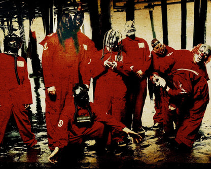 Slipknot members in masks