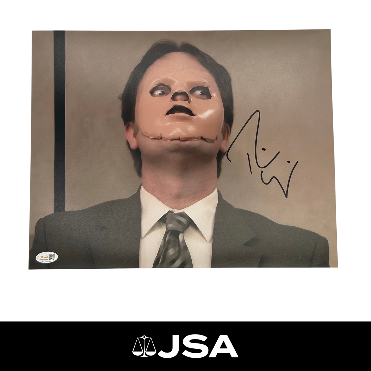 Rainn Wilson Signed The Office Photo