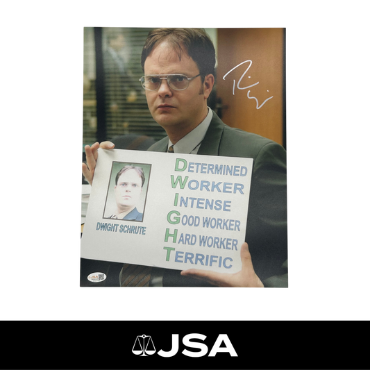Rainn Wilson Signed The Office Photo
