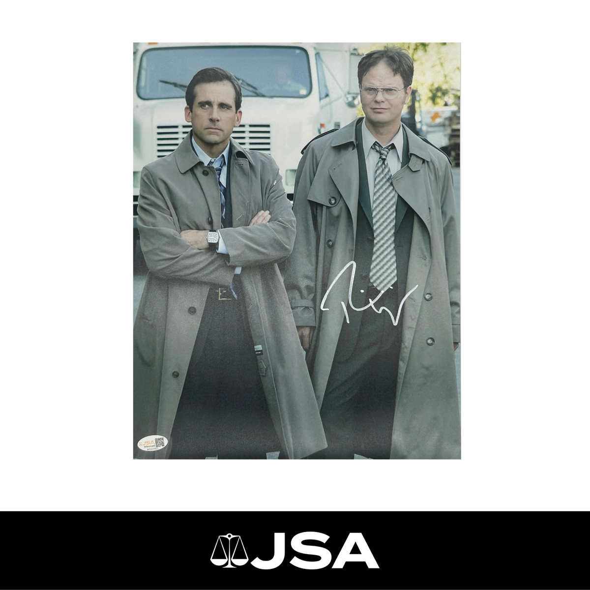 Rainn Wilson Signed The Office Photo