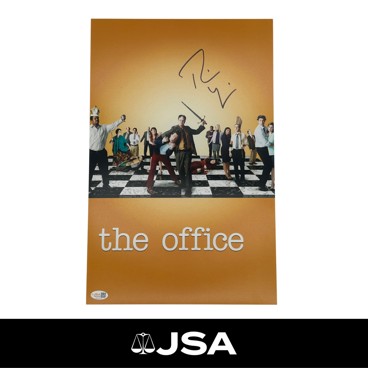 Rainn Wilson Signed The Office Poster