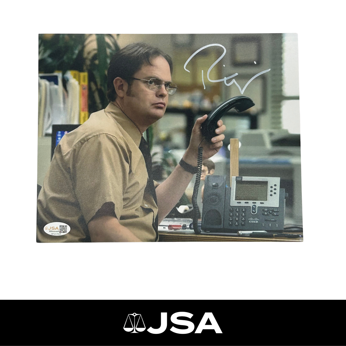 Rainn Wilson Signed The Office Photo