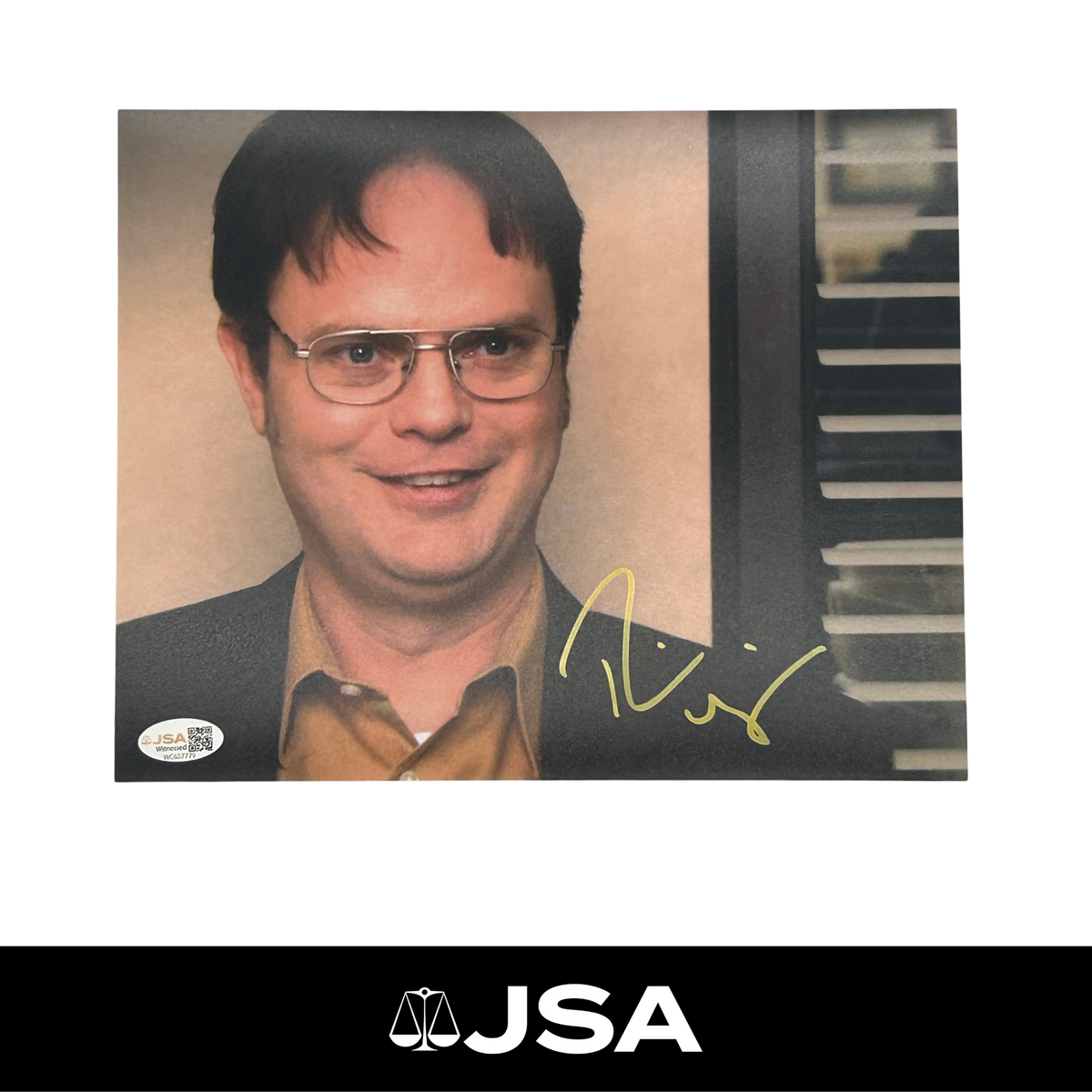 Rainn Wilson Signed The Office Photo