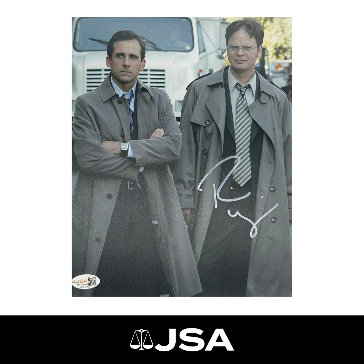 Rainn Wilson Signed The Office Photo