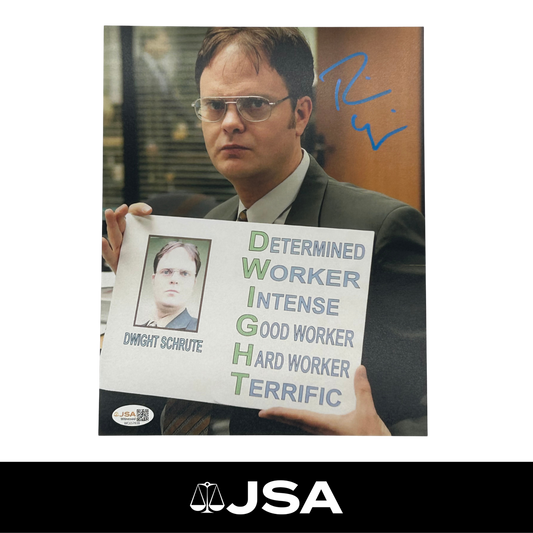 Rainn Wilson Signed The Office Photo