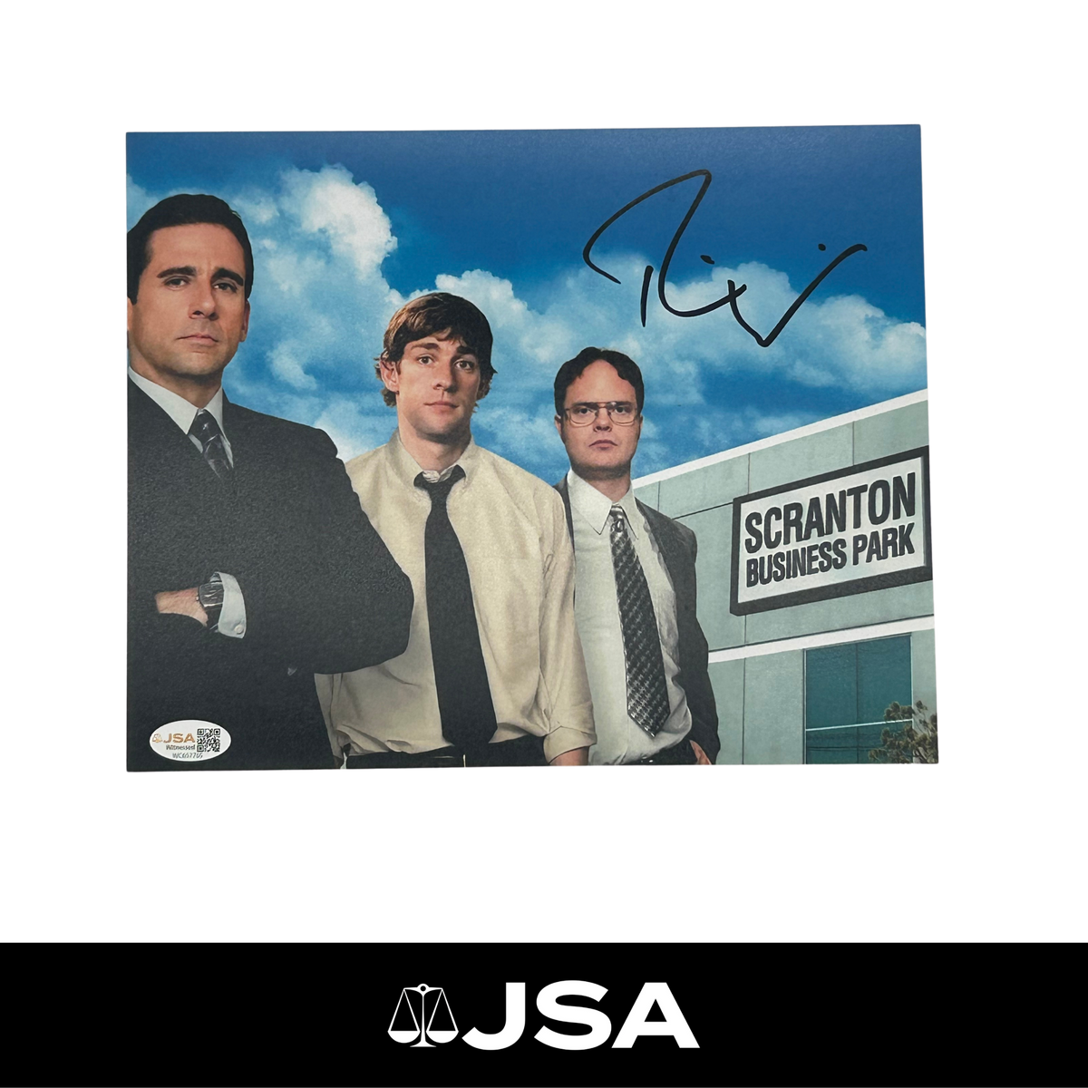 Rainn Wilson Signed The Office Photo