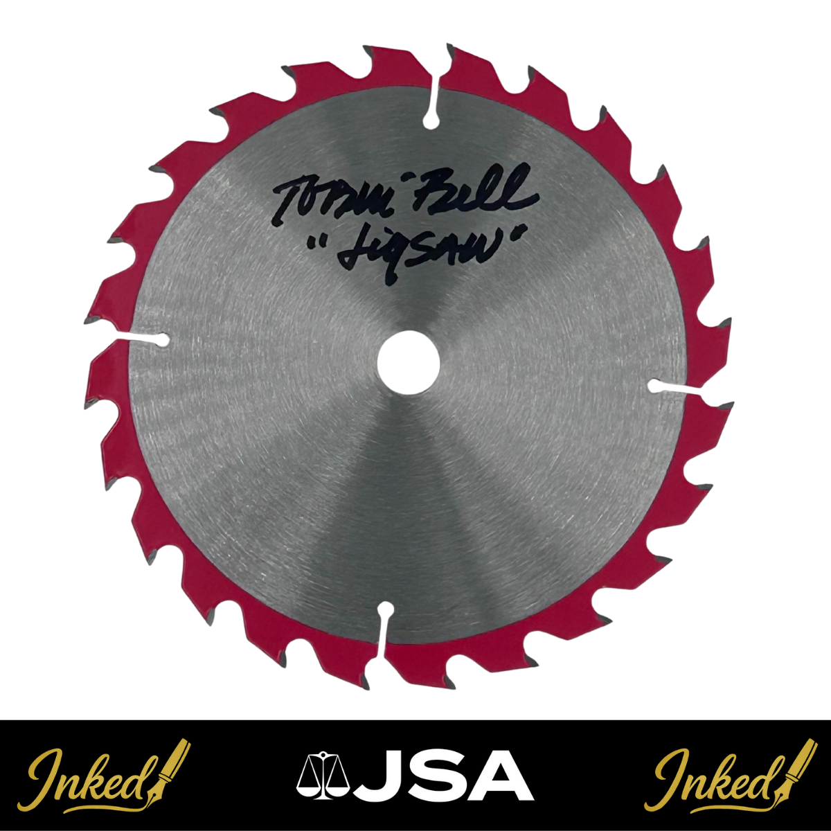 Tobin Bell Signed Saw Blade